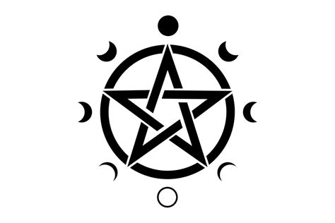 Wiccan pentacle emblem meaning